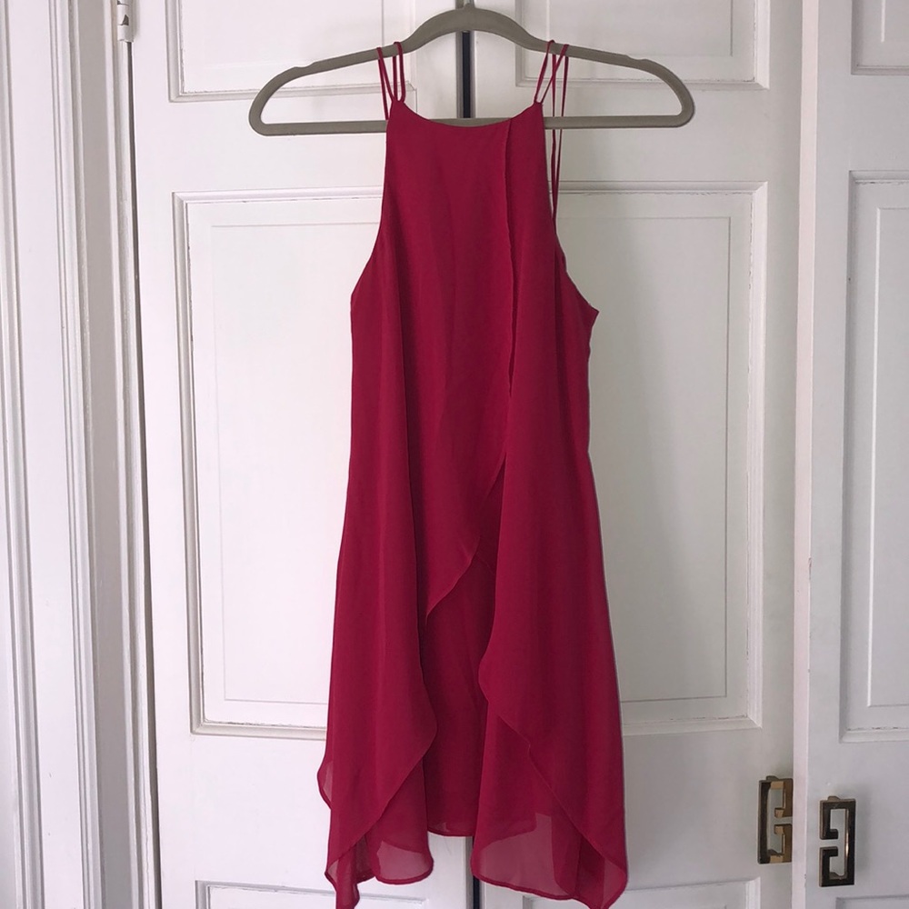 WORN ONCE BCBGeneration Strappy Magenta Dress XXS